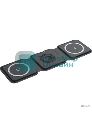 Беспроводное зарядное устройство Rexant с MagSafe 3в1, Qi, 15Вт, черный