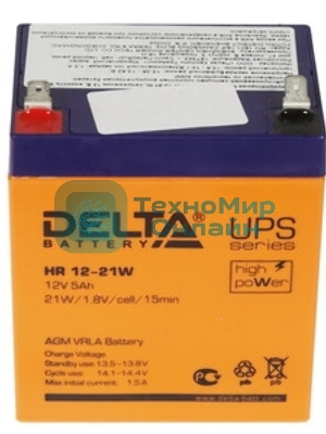 Батарея для ИБП Delta HR 12-21W (12V, 5Ah)