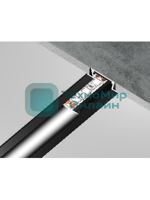 Алюминиевый профиль Ambrella light GP1001BK черный 2000*21.5*6.8