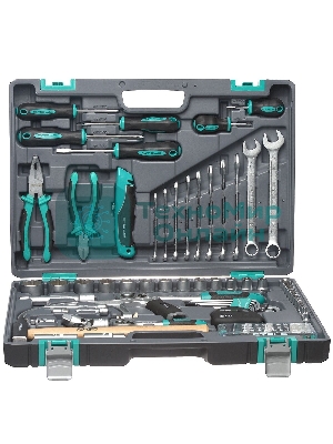 Набор инструментов Stels 141111/2'' 1/4'' CrV пластиковый кейс  98 предм.