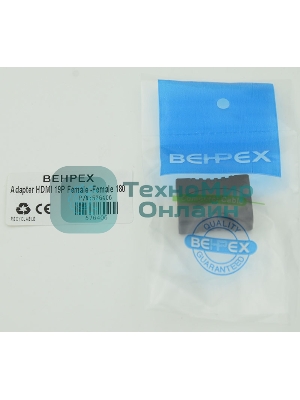 Адаптер аудио-видео HDMI (f)/HDMI (f) черный