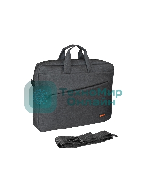 Сумка для ноутбука ExeGate Business ECC-045 Black, черная, полиэстер повышенной плотности 600D, 15.6