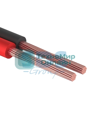 Кабель акустический Rexant 2х1,00 мм², красно-черный, мини-бухта 20 м