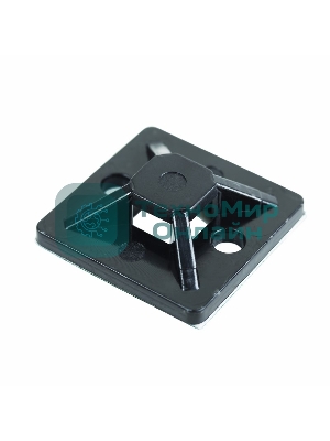 Площадка самоклеящаяся Rexant 30х30 мм, черная, упаковка 100 шт.