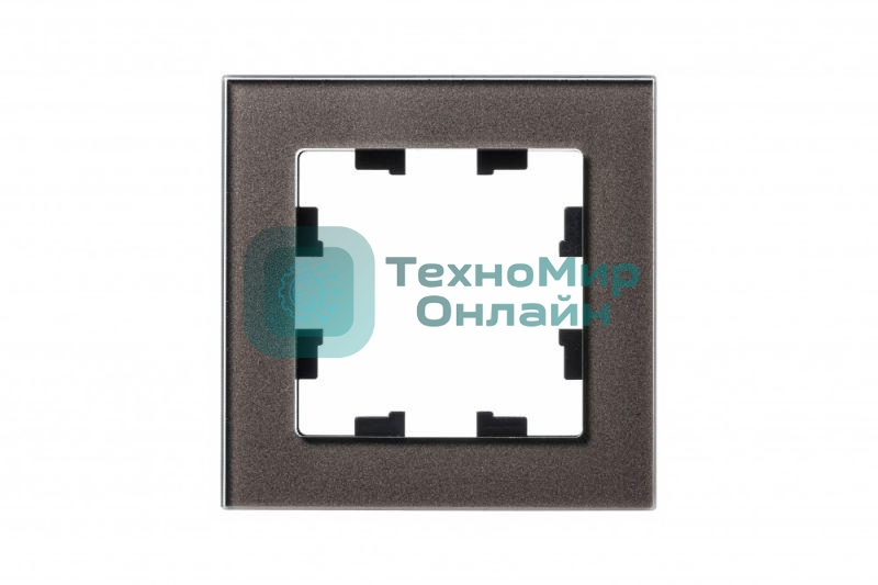 Рамка 1-м AtlasDesign Nature стекло, мокко SchE ATN320601