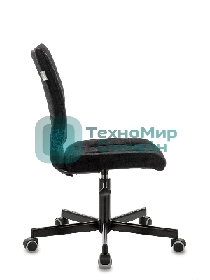 Кресло компьютерное Бюрократ CH-330M/LT-20 без подлокотников, черный, крестовина металл