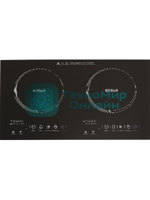 Электрическая плитка Kitfort KT-105 черный (настольная)