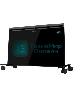 Конвективно-инфракрасный обогреватель Ballu Plaza Solar BIHP/S-1900 черный, 1900 Вт, 20 м2, термостат, дисплей