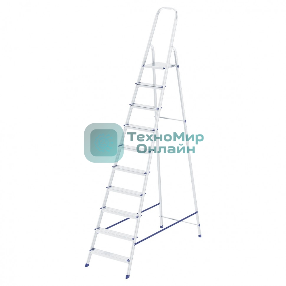 Стремянка Сибртех, 10 ступеней, алюминиевая