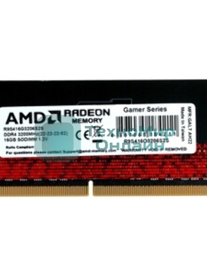 Оперативная память AMD Radeon R9, DDR4, 16GB (1x16GB), 3200MHz, CL22, SO-DIMM