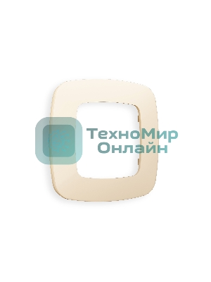 Рамка OMEGA Ecta (Бежевый матовый) 1-ая OF140331