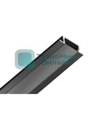 Алюминиевый профиль Ambrella light GP1001BK черный 2000*21.5*6.8