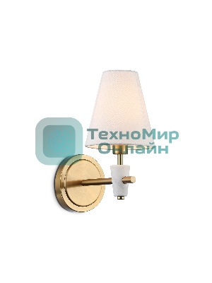Настенный светильник Ambrella light LH75047 BS/WH латунь/белый E14 max 40W 230*140*270