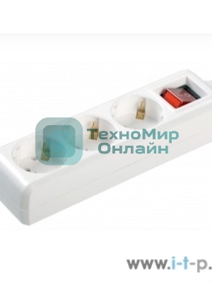 Удлинитель 3х1.5 м с заземл. 16А IP20 У03К с выкл. ПВС 3х1 IEK WYP10-16-03-01-ZK-17