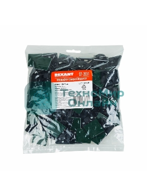 Площадка самоклеящаяся Rexant 30х30 мм, черная, упаковка 100 шт.