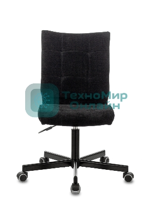 Кресло компьютерное Бюрократ CH-330M/LT-20 без подлокотников, черный, крестовина металл