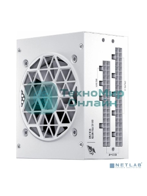 Блок питания 1STPLAYER PS-750SFX-WH, 750Вт, 80 PLUS Platinum, 80мм, модульный, белый