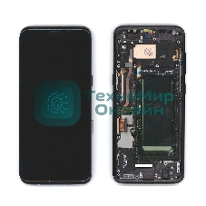 Дисплей для Samsung Galaxy S8 SM-G950F в сборе с тачскрином и рамкой OLED черный