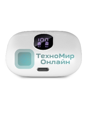 Наушники TWS SVEN E-310B белый, внутриканальные, Bluetooth, сенсорное управление, до 4 ч