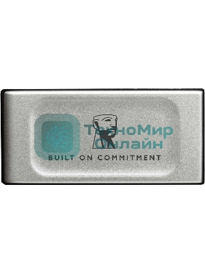 Внешний SSD Kingston XS2000, 500 Gb, USB 3.2 Gen 2x2 Type-C, R/W 2000/2000, серебристый