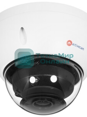 Купольная вандалозащищенная IP-камера 8Мп AC-D3183WDZIR5 - объектив 2.7-12мм с мотор-зумом и автофокусом, механический ИК-фильтр, двусторонний аудиоканал, ИК-подсветка, питание PoE/12В. Real WDR (120dB). Слот microSD (архив до 128Гб).