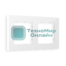 Рамка ALFA Techno (Белый глянец) 2-ая AF220102