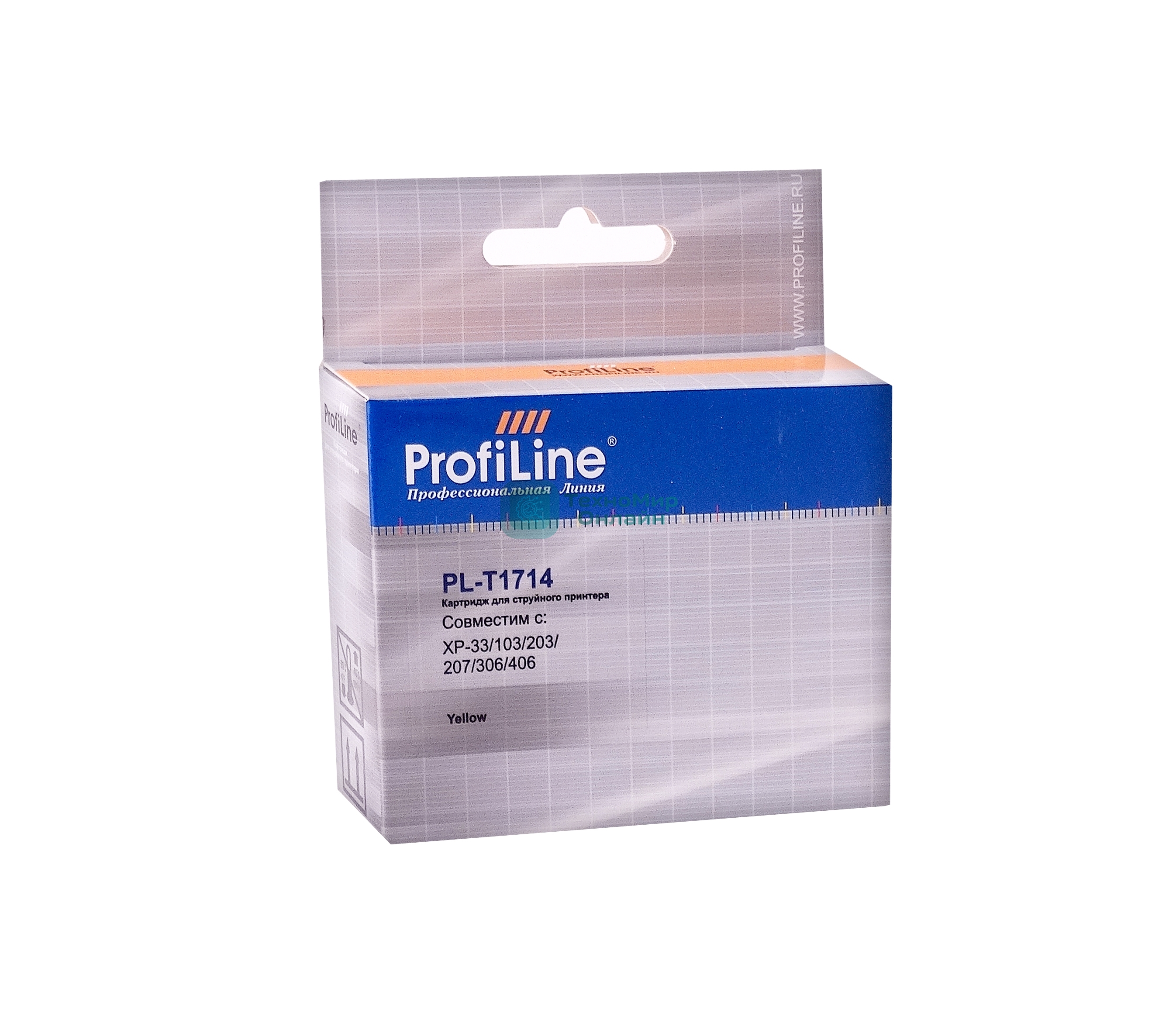 Картридж струйный ProfiLine PL-T1714 для Epson XP-33/103/203/207/303/306/313/406 экономичный повышенной емкости Yellow водн