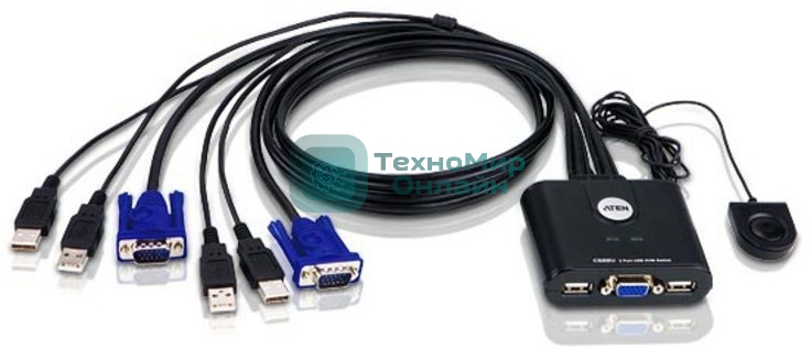 Переключатель ATEN CS22U-(A7) переключатель 2 PORT USB KVM SWITCH