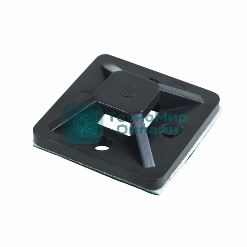 Площадка самоклеящаяся Rexant 25х25 мм, черная, упаковка 100 шт.