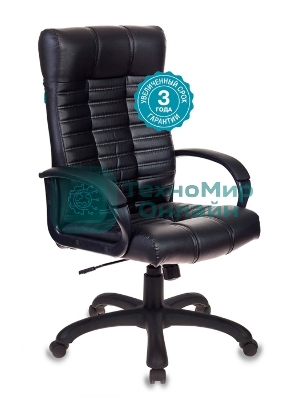Кресло Бюрократ KB-10/BLACK черный, экокожа