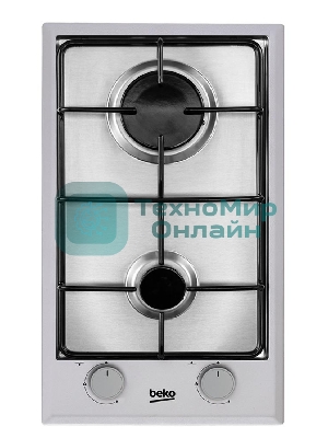 Встраиваемая газовая варочная поверхность Beko HDCG 32220 FX, Нержавеющая сталь