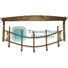 Вешалка настенная НИКА ВНП4 (ВНП4/А медный антик)