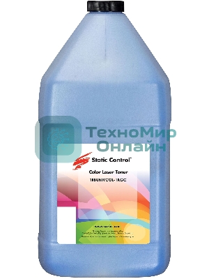 Тонер Static Control Универсальный для Brother Color, C, 1 кг, флакон