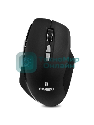 Мышь беспроводная SVEN RX-590SW черный, 1600 dpi, радиоканал, Bluetooth, USB, кнопки - 7
