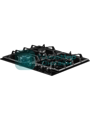 Газовая варочная панель Kuppersberg FG 62 B Газовая варочная панель, закаленное стекло, ширина 60 см, 4 газовые конфорки, WOK конфорка(3,8 кВт), автоподжиг, газ-контроль, чугунные решетки, черный