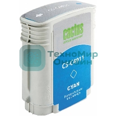 Картридж струйный Cactus CS-C4911 №82 голубой (72 мл) для HP Design Jet 500/800C