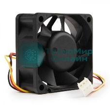 Вентилятор для корпуса Gembird D6025SM-3 черный, 60 мм, 4000 об/мин, 25 дБ, 3 pin