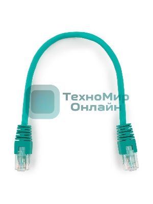 Патч-корд UTP Cablexpertcat.6, 0.25м, литой, многожильный, зеленый