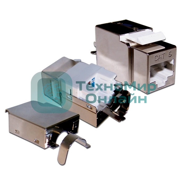 Модуль Keystone, RJ45, кат.6, STP, 180 градусов