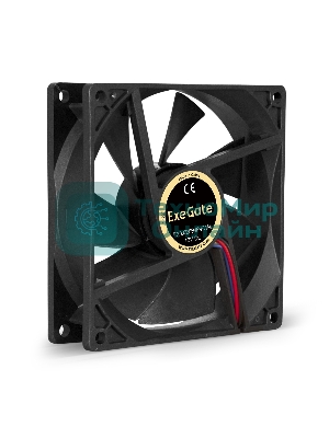 Вентилятор для корпуса ExeGate EX09225B4P-PWM черный, 92 мм, 2200 об/мин, 28 дБ, 4 pin