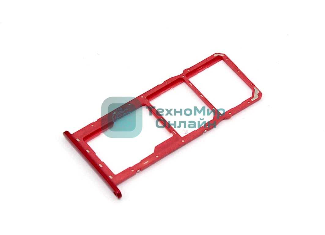 Лоток для SIM-карты Huawei Y7 Pro 2019 красный