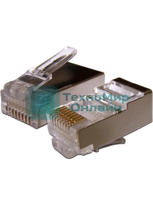 Коннектор LANMASTER (TWT-PL45/S-8P8C-6V) FTP Cat.6 RJ45 (упак.: 100 шт)