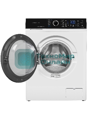 Стиральная машина c инвертором и паром Maunfeld MFWM148IWHT белый, загрузка фронтальная 8 кг, 1400 об/мин, класс: A+++
