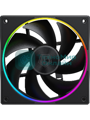 Вентилятор для корпуса ID-Cooling AF-127-ARGb-K черный, 120 мм, 2000 об/мин, 29.9 дБ, 4 pin