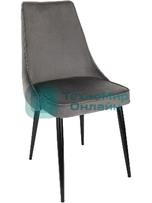 Стул для дома Бюрократ CH-K4_2 комплект 2 шт т. серый Holland 18 металл черный на ножках