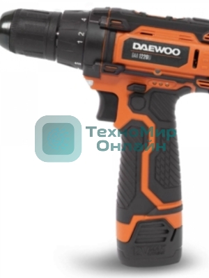 Дрель-шуруповерт Daewoo DAA 1220Li, 12 В, 1.5 Ач, 32 Нм, щеточный