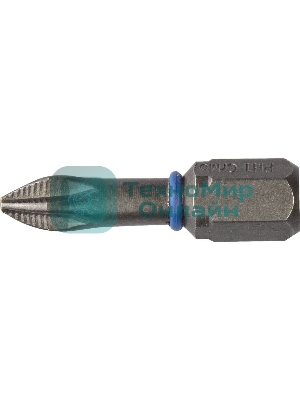 Бита ЗУБР ЭКСПЕРТ 26011-1-25-2  торсион кованая обточ.CrMo C 1/4'' PH1 25мм 2шт