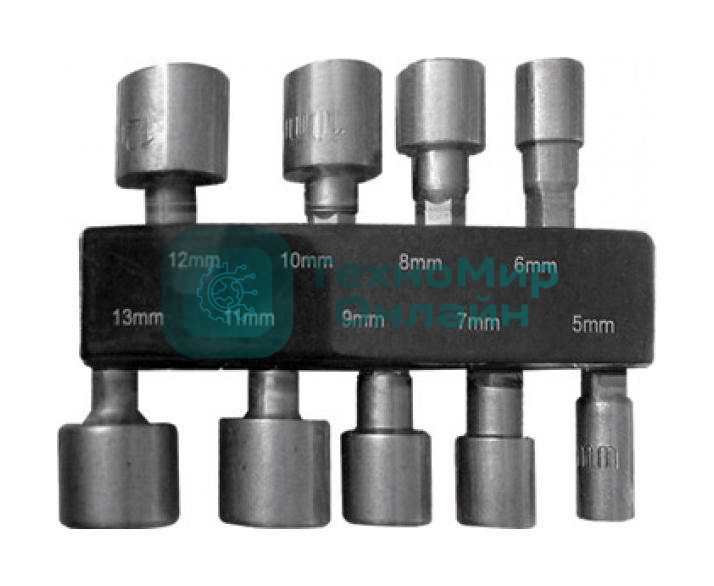 Набор головок FIT 57915набор усиленных головок crv 9 шт (5 - 13 мм)