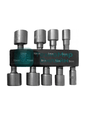 Набор головок FIT 57915набор усиленных головок crv 9 шт (5 - 13 мм)