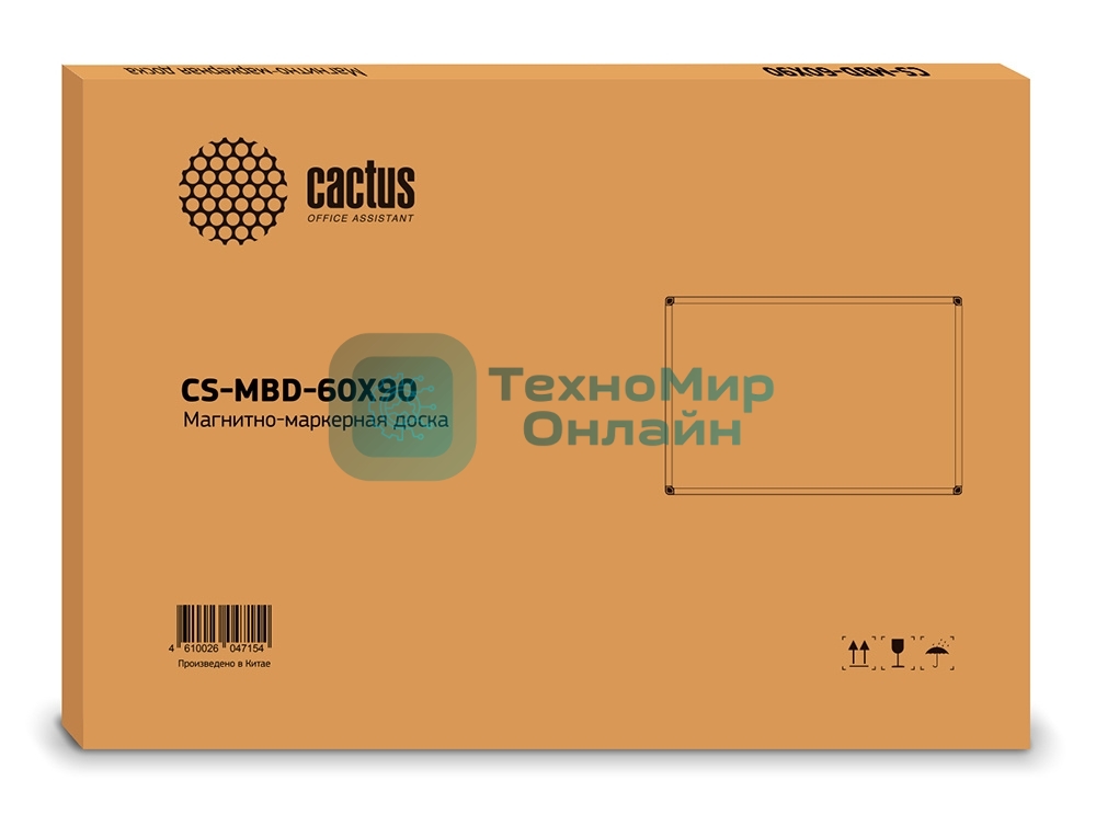 Демонстрационная доска Cactus CS-MBD-60X90 магнитно-маркерная, лак, 60x90 см, алюминиевая рама
